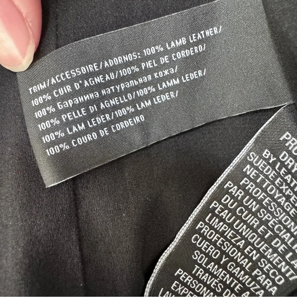 RARE Ralph Lauren Black Label Made in Italy Leather Trim Blazer Jacket Size 2 - Picture 13 of 13